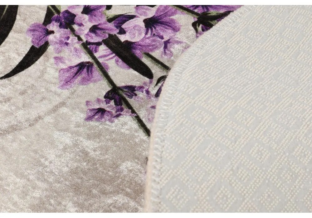 Set di tappetini per il bagno viola/beige 3 pz 60x100 cm Lavender – Foutastic