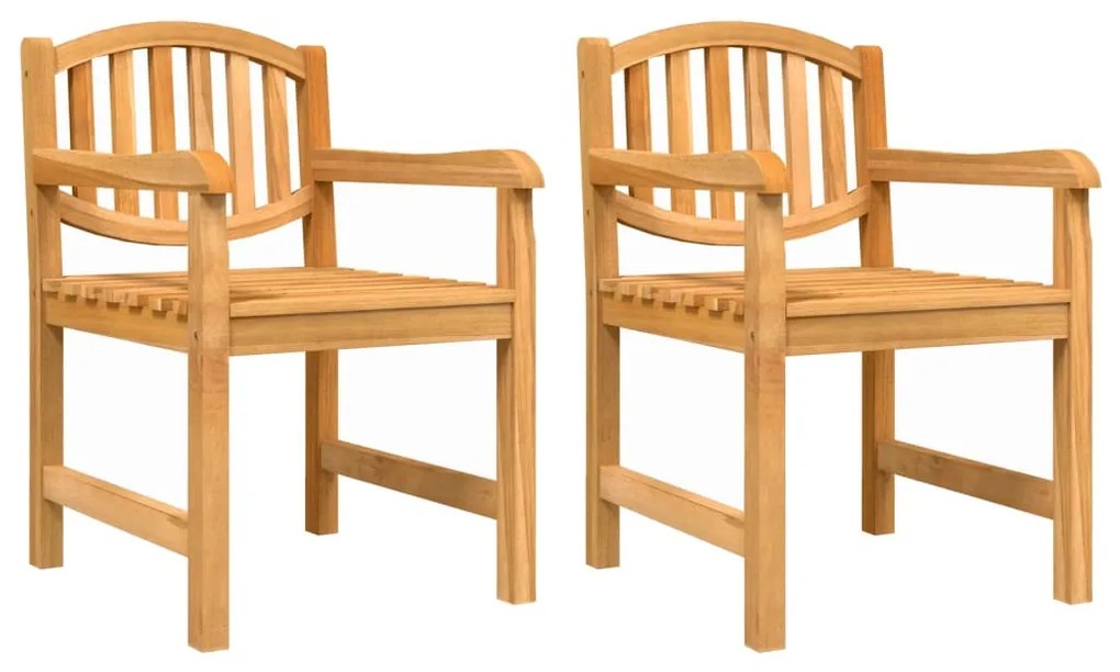 Set da pranzo per giardino 4 pz in legno massello di teak