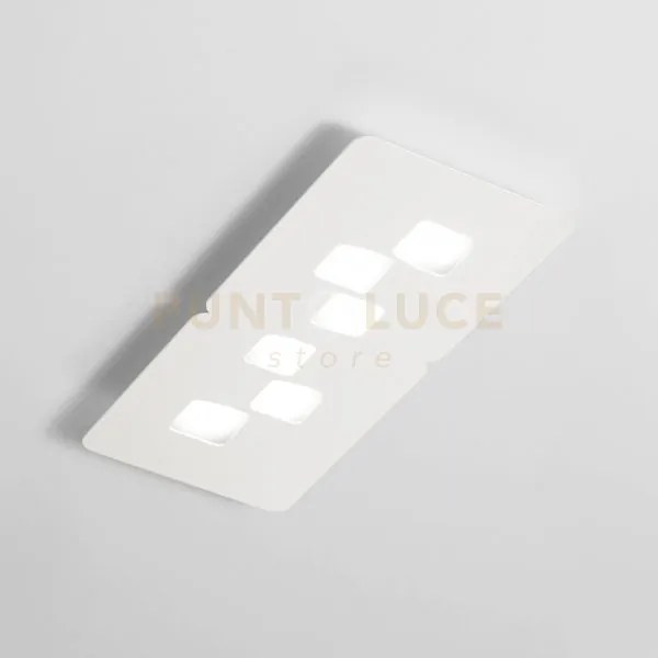 Bilbao p/m - plafoniera bianco  6 luci attacco gx53 65cm