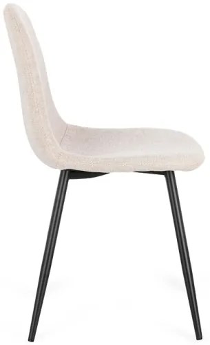 Sedia Da Pranzo Per Interni New Irelia Nero E Beige Bizzotto