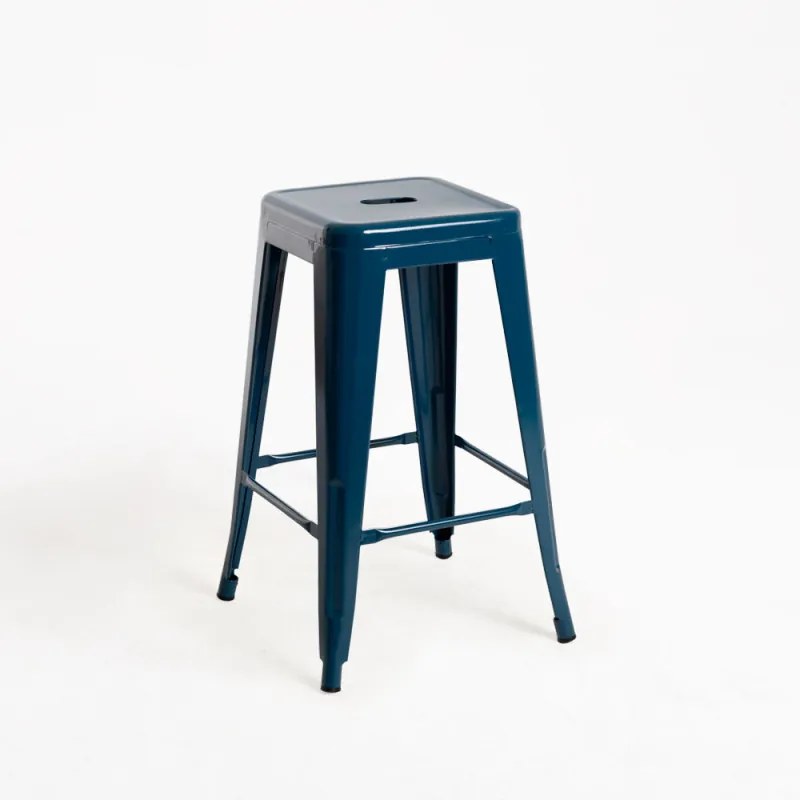 Sgabello Torix Basso - Blu petrolio