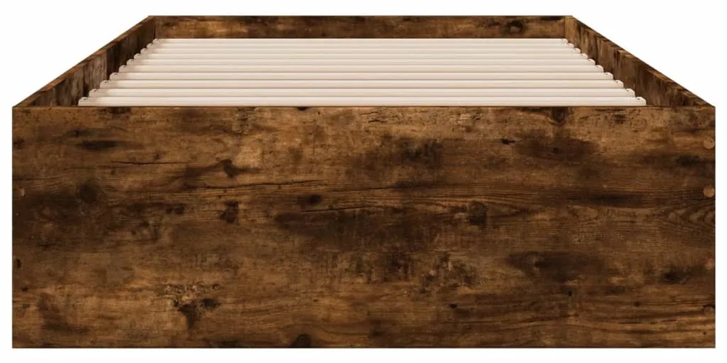 Giroletto con cassetti rovere fumo 100x200 cm legno multistrato