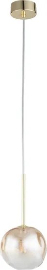 BRILAGI - Lampada a sospensione con cavo VULCANO 1xG9/8W/230V Ø 15 cm oro/beige fumé