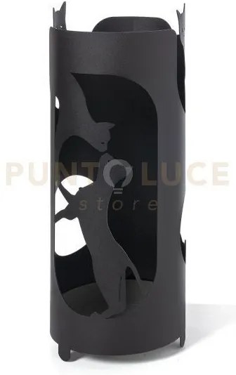 Portaombrelli silvestro nero in ferro  20x50h cm