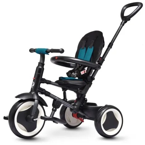 QPlay - Triciclo 3 in 1 per bambini RITO EVA PLUS turchese