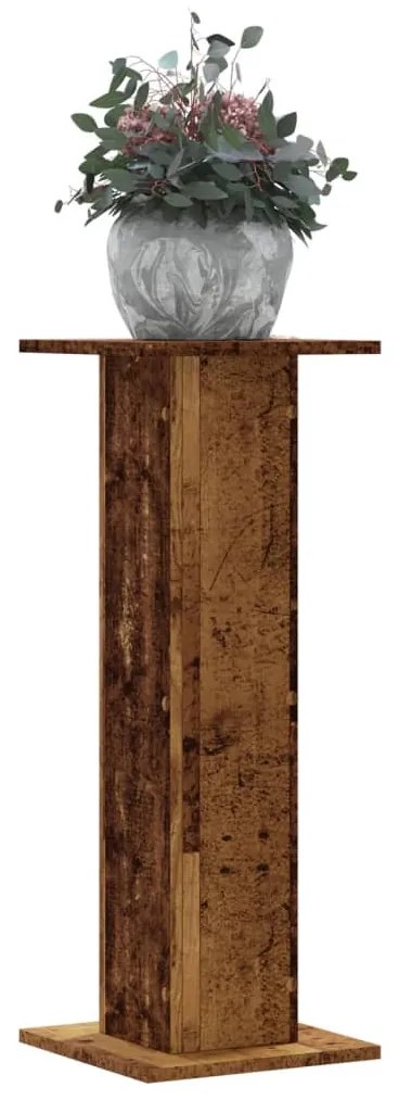 Supporti Per Piante 2 Pz Legno Vecchio 30x30x80 Cm Truciolato /