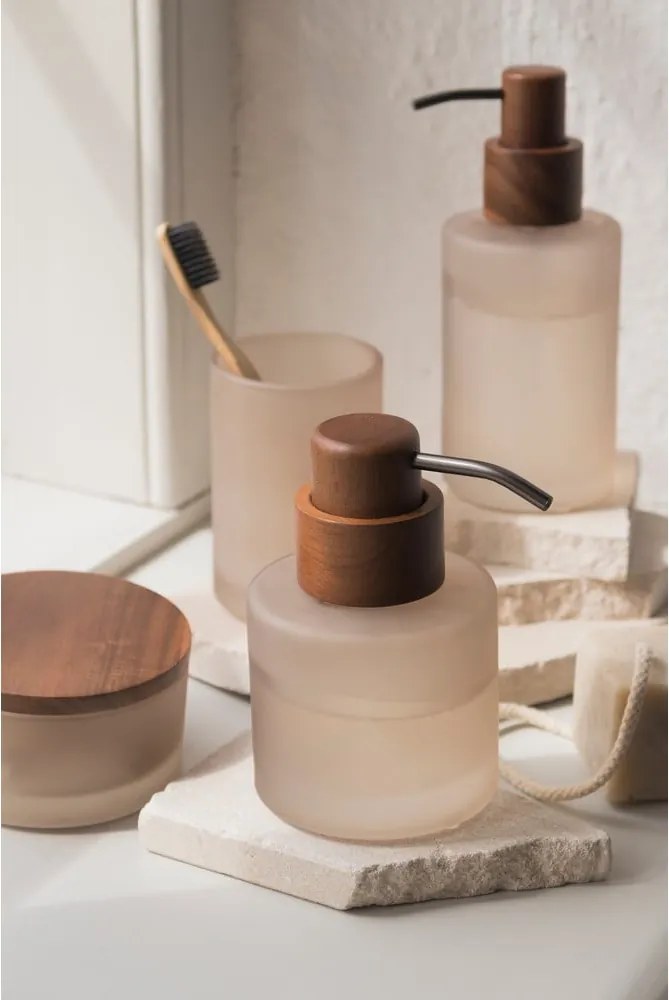 Dispenser sapone in vetro beige 310 ml Modest - Mette Ditmer Denmark