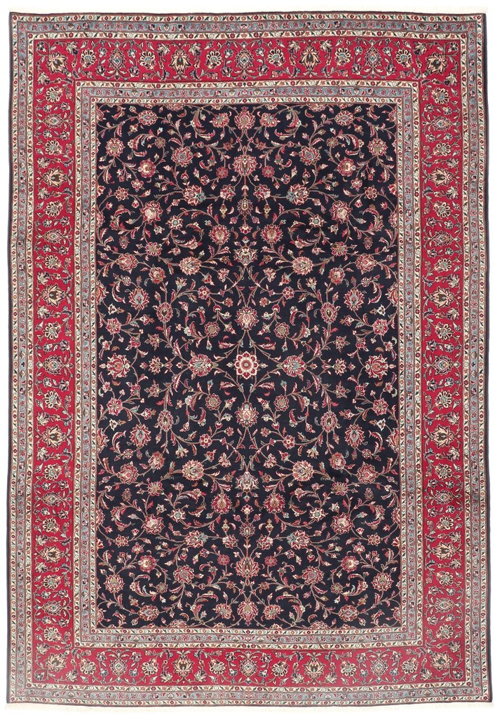 Kashan Tappeto 350x250 (Iran) Annodato A Mano