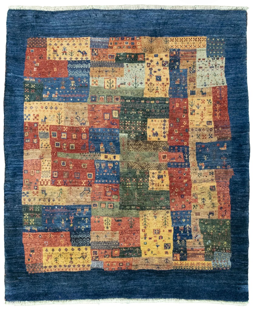 Gabbeh Tappeto persiano 120 x 140 (Iran) Annodato A Mano