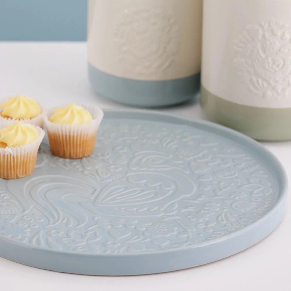 Piatto da portata blu polveroso in ceramica ø 30 cm Home to Roost – Mason Cash