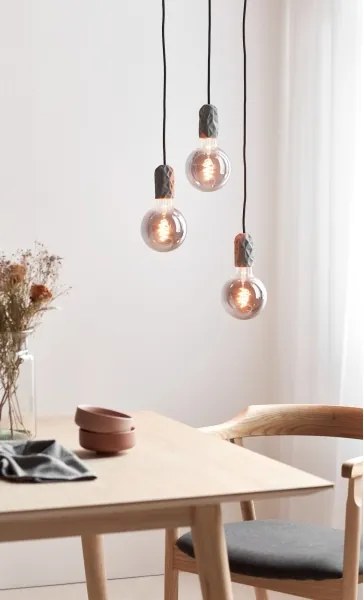 Nordlux - Cavo di alimentazione HANG 1xE27/40W/230V grigio/nero