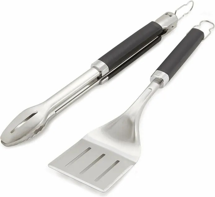 Set 2 Pezzi Accessori per Barbecue Pinza e Paletta