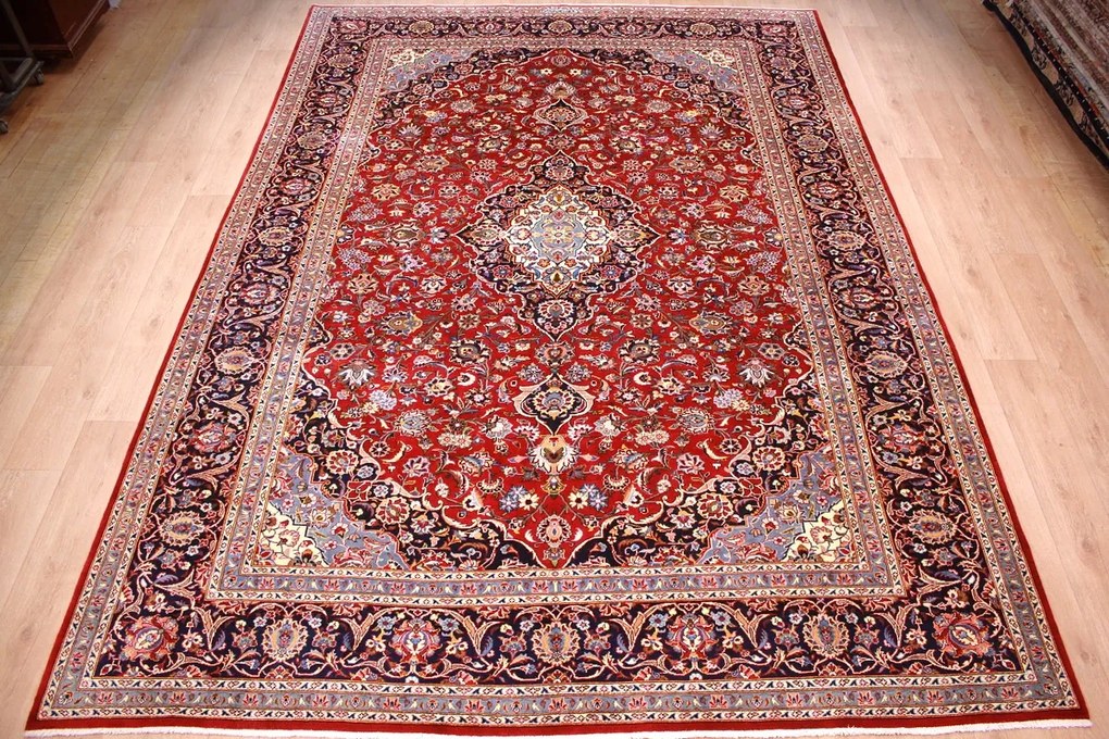 Kashan Tappeto 270x390 (Iran) Annodato A Mano