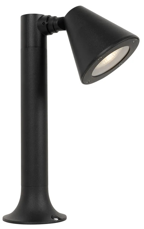 Paletto da esterno moderno nero 30 cm IP44 orientabile - Ciara