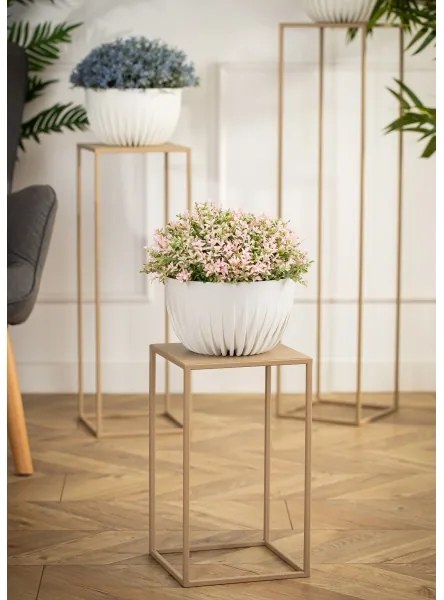 Portafiori 40x24 cm beige