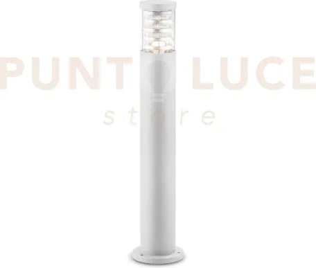 Tronco paletto 1 luce attacco e27 h.80,5cm ip65 bianco