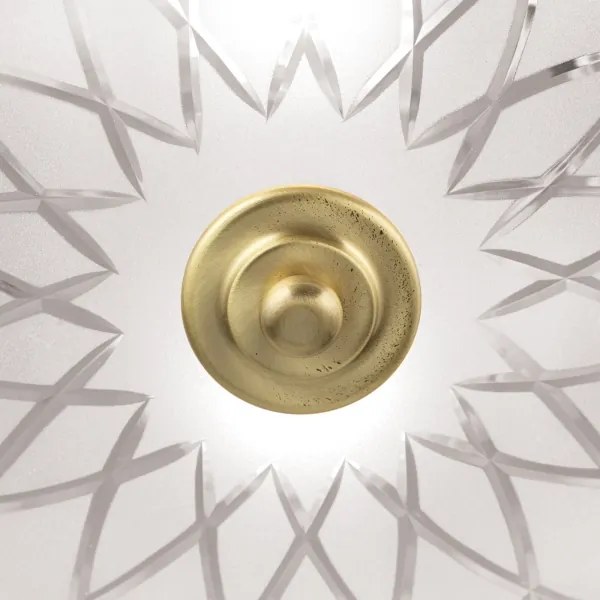 Orion DL 7-791/37 - Plafoniera PORTO 2xE27/40W/230V diametro 37 cm oro