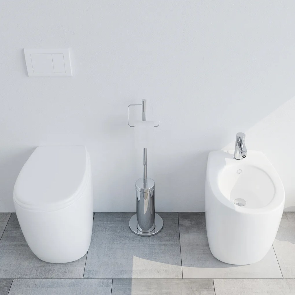 Sanitari Bidet e Vaso WC a terra filomuro coprivaso softclose Modena