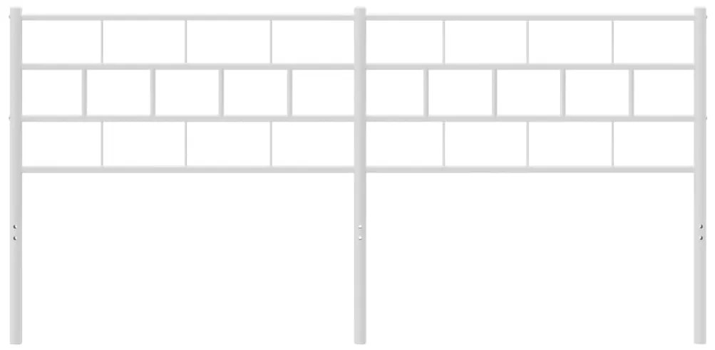 Testiera in metallo bianco 193 cm