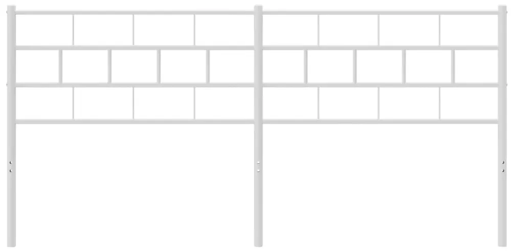 Testiera in metallo bianco 193 cm
