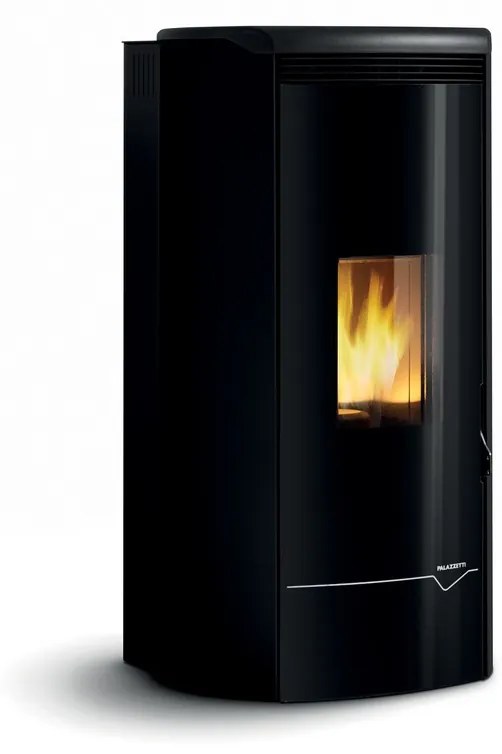 Palazzetti Jackie Idro 20 Acs Stufa A Pellet Ecofire Ad Acqua/aria 20kw Con Top In Ghisa e Acciaio Nero