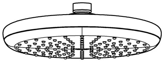 GROHE 26410000 - Soffione doccia TEMPESTA 210 mm cromo lucido