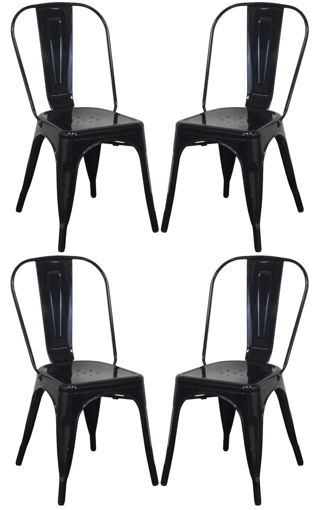 AGATHA - Set 4 sedie industrial