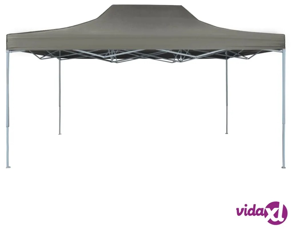vidaXL Gazebo Professionale Pieghevole 3x4m in Acciaio Antracite