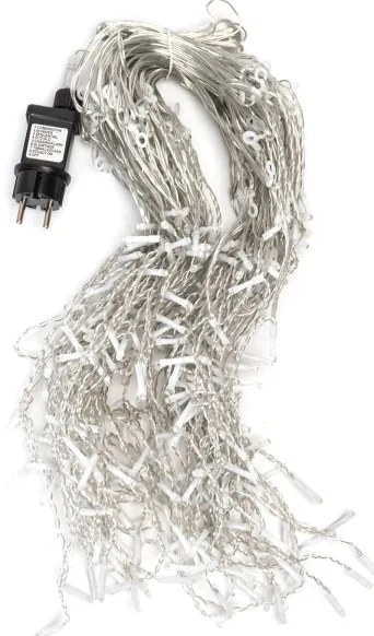 Aigostar - Catena luminosa natalizia LED per esterni 300 LED/8 funzioni 15x0,4 m IP44 bianco freddo