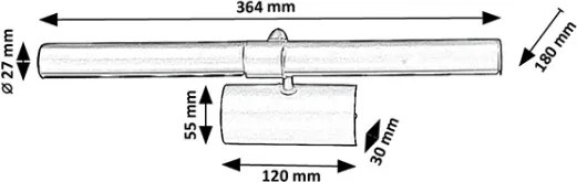 Brilagi - Lampada per quadri DANAE 2xE14/40W/230V dorata