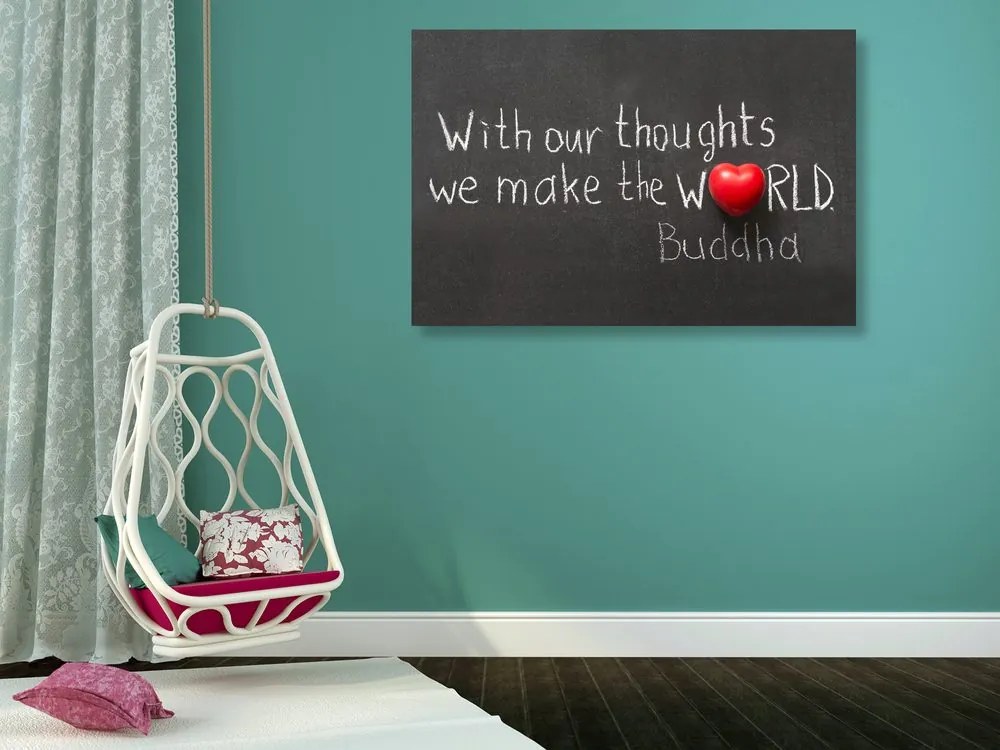 Quadro su tela – Citazione di Buddha