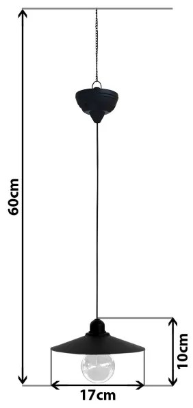 Lampadario solare LED su filo DINA 1,2V 200 mAh IP44