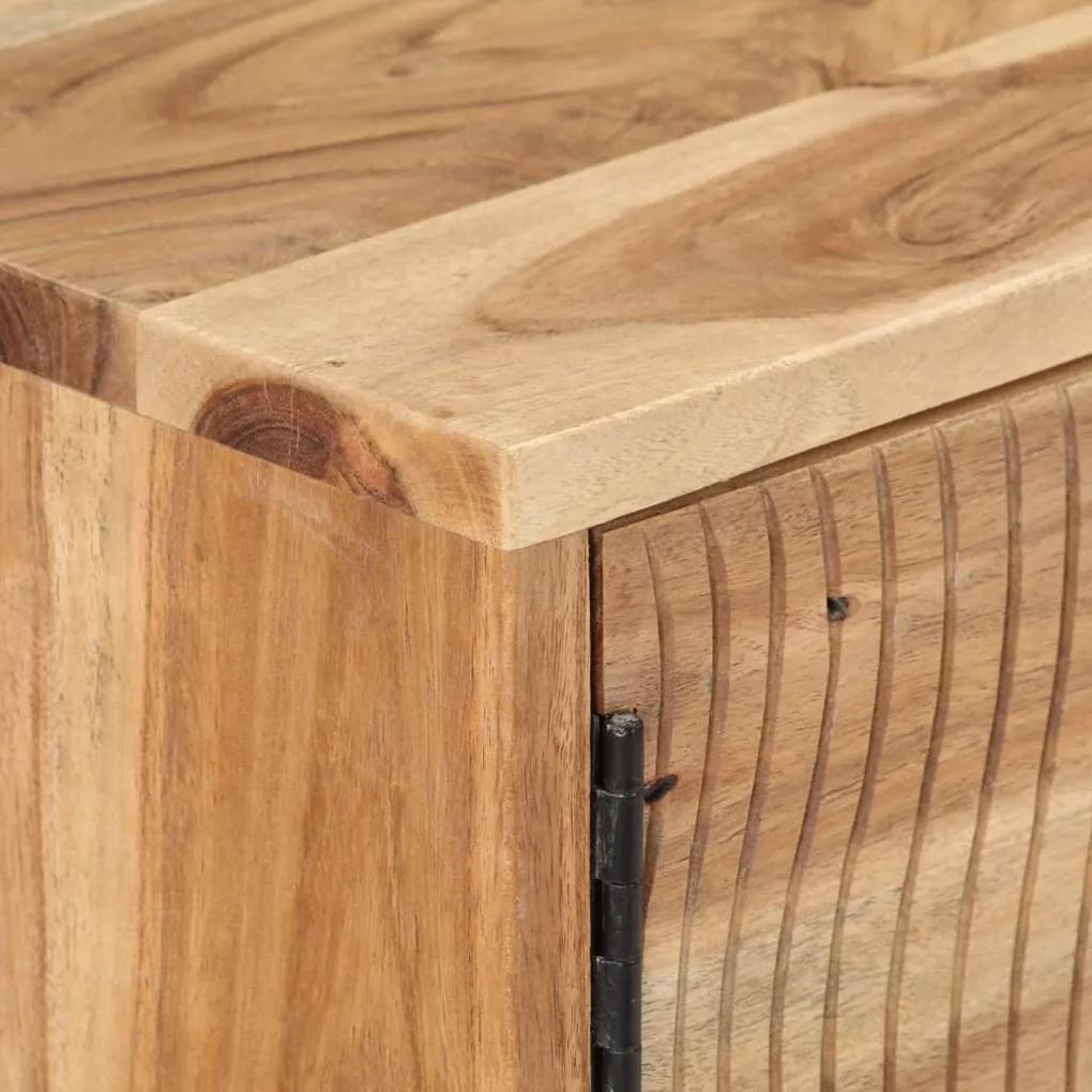 Credenza 115x35x75 cm in legno massello di acacia