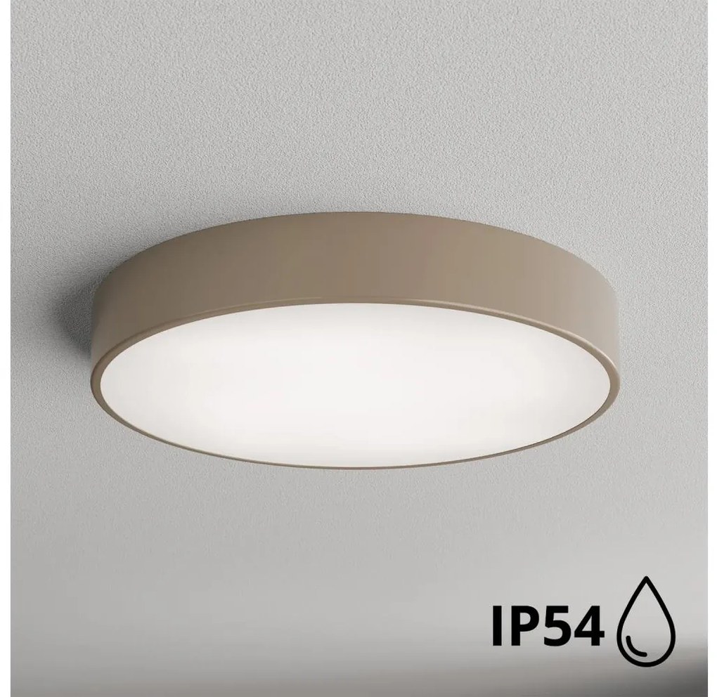 Brilagi - Plafoniera da bagno CLARE 4xE27/24W/230V diametro 50 cm beige IP54