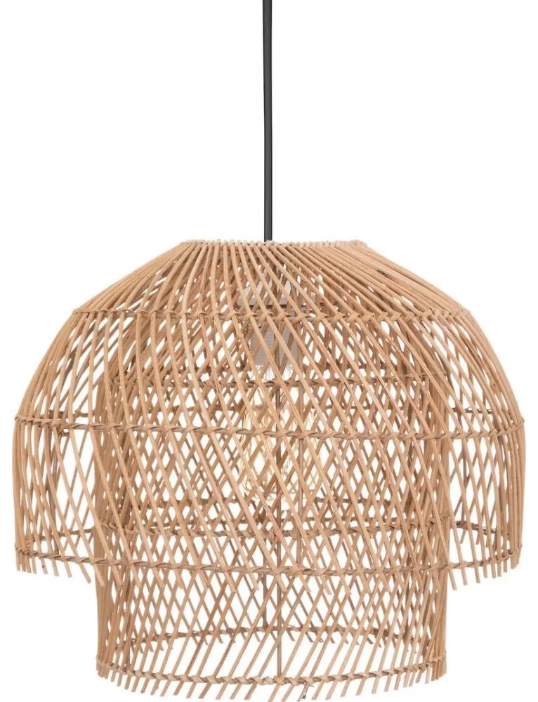 Atmosphera - Lampadario a sospensione con filo KERY 1xE27/40W/230V rattan