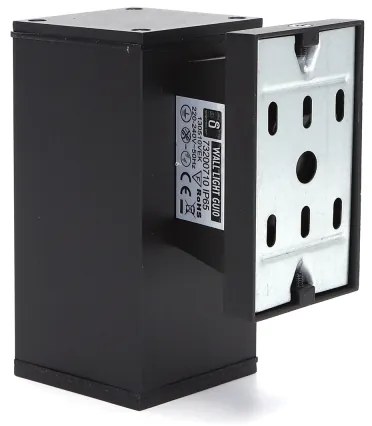 Aigostar - Applique da esterno 1xGU10/230V nero IP65 quadrato