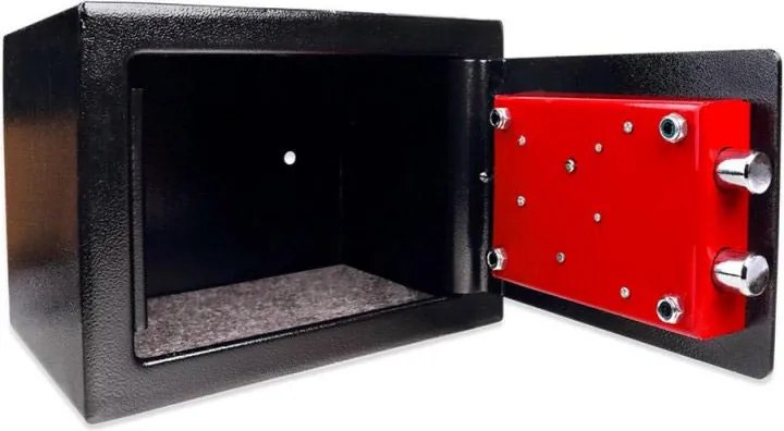 Cassaforte a Mobile con Chiave 17x23x17 cm per Hotel Casa Jepsen Nera...