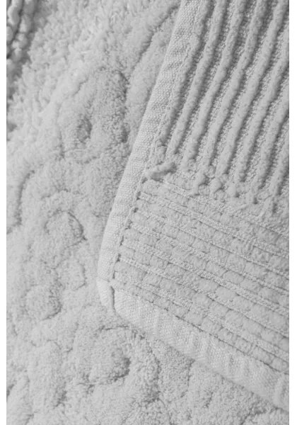 SET 2x Tappeto bagno PIANTE 60x100 cm bianco