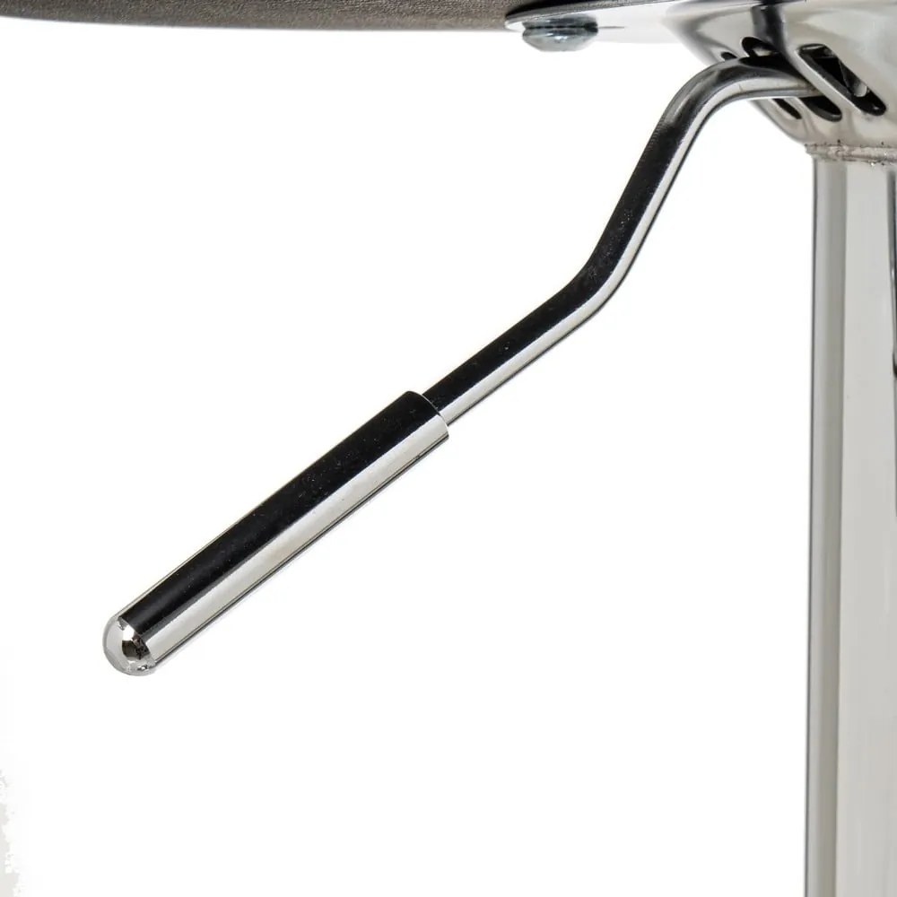 Set di sedie da bar nera in imbottito con altezza regolabile 2 pz (altezza della seduta 73 cm) – Casa Selección