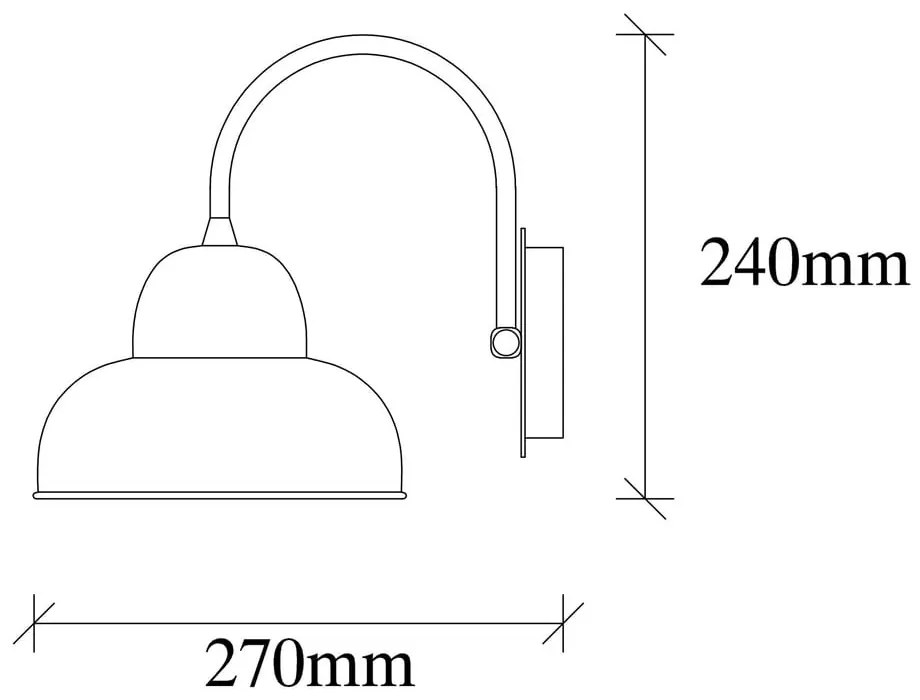 Lampada da parete dorata ø 20 cm Multan – Opviq lights