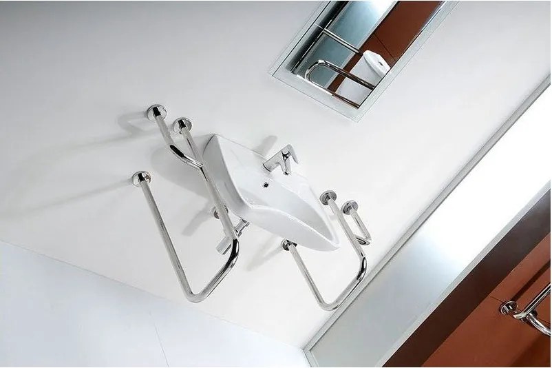 Lavabo bianco in ceramica 59x45,5 cm Handicap – Sapho