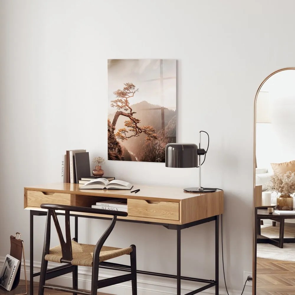 Dipinto su vetro 50x70 cm Brown Tree - Styler