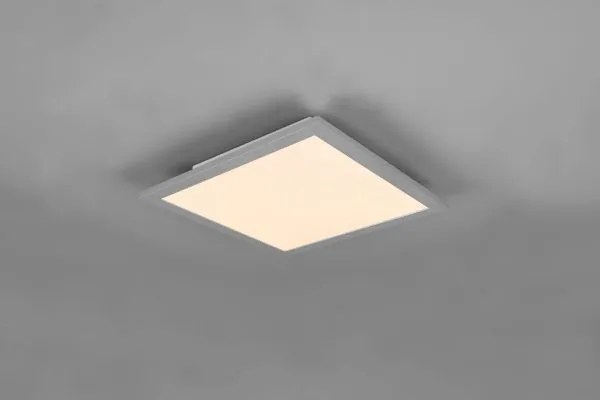 Plafoniera alpha led quadrata 30x30 bordo alluminio r62323087