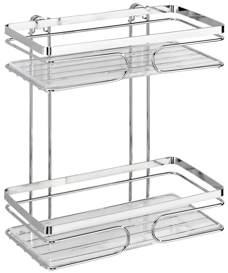 WENKO 20410100-Scaffale PREMIUM in acciaio inossidabile 24x27 cm inossidabile/argento