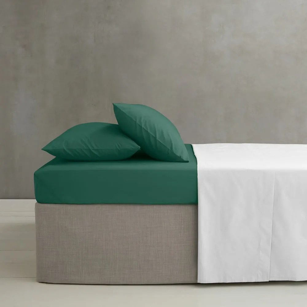 Lenzuolo con angoli verde scuro in percalle 150x200 cm Easy Iron Percale – Catherine Lansfield