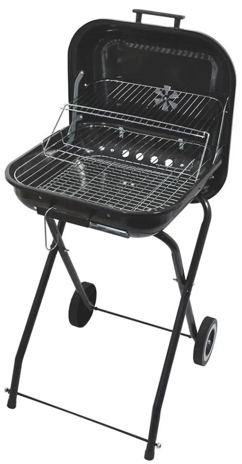 Griglia a carbone portatile nera