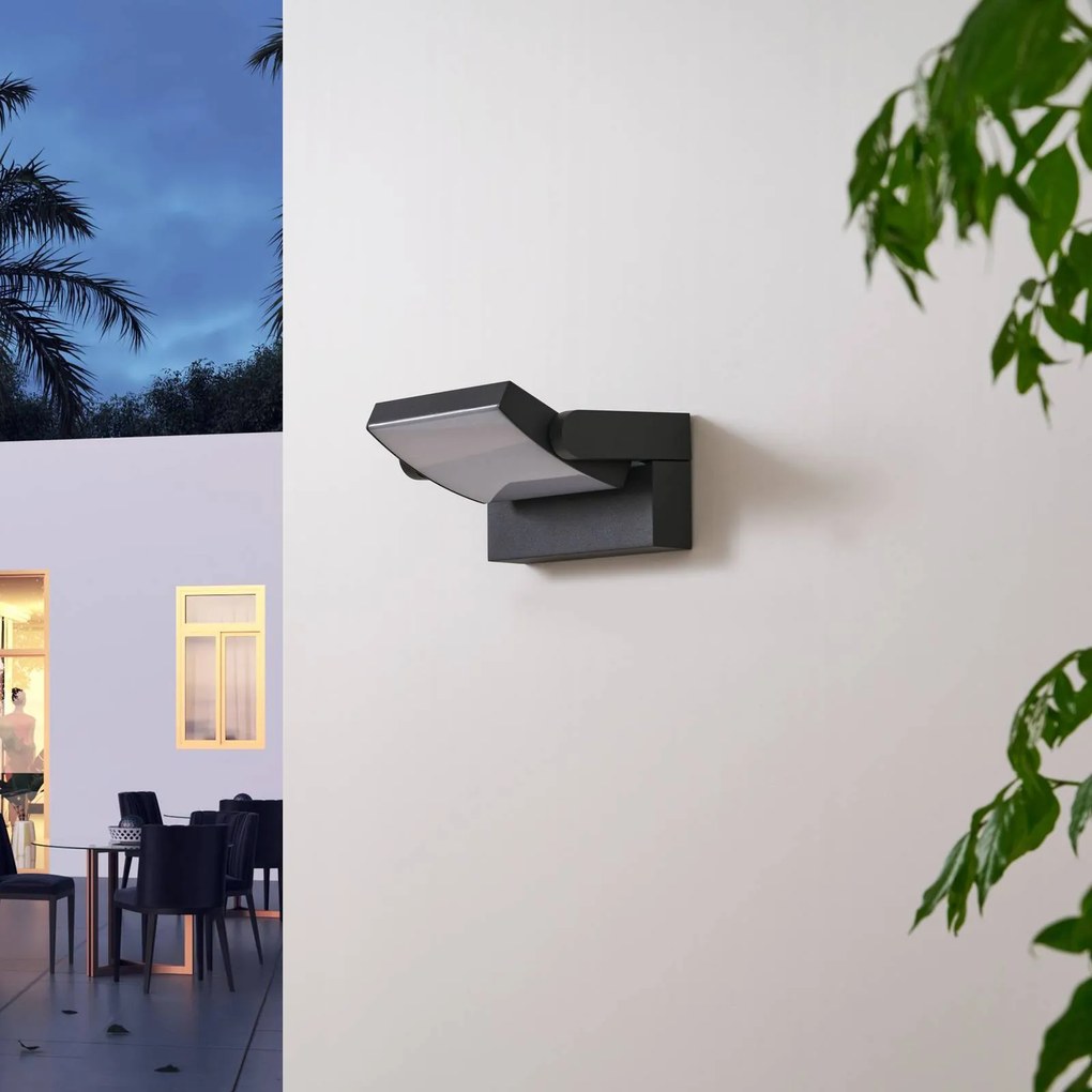 Applique da esterni a LED Sherin Lindby, Nero, Alluminio, Moderno, Applique LED da esterni