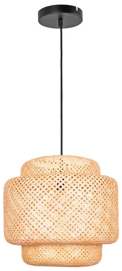 Lampadario a sospensione con filo BERTA 1xE27/20W/230V diametro 50 cm bambù
