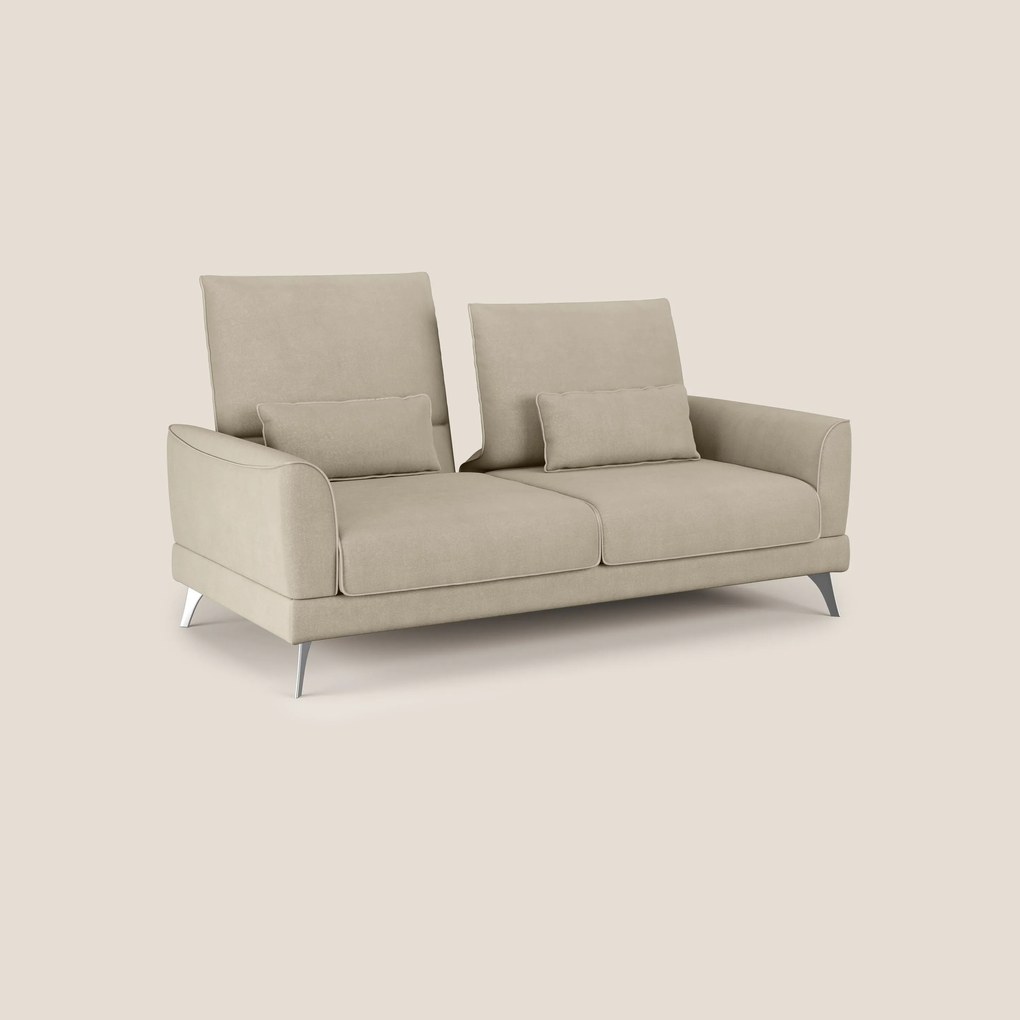 Tommy Divano relax con schienali traslanti in microfibra smacchiabile T11 tortora