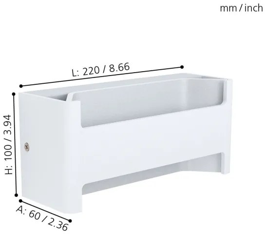 Eglo 98544 - Applique a LED FELONICHE LED/10W/230V